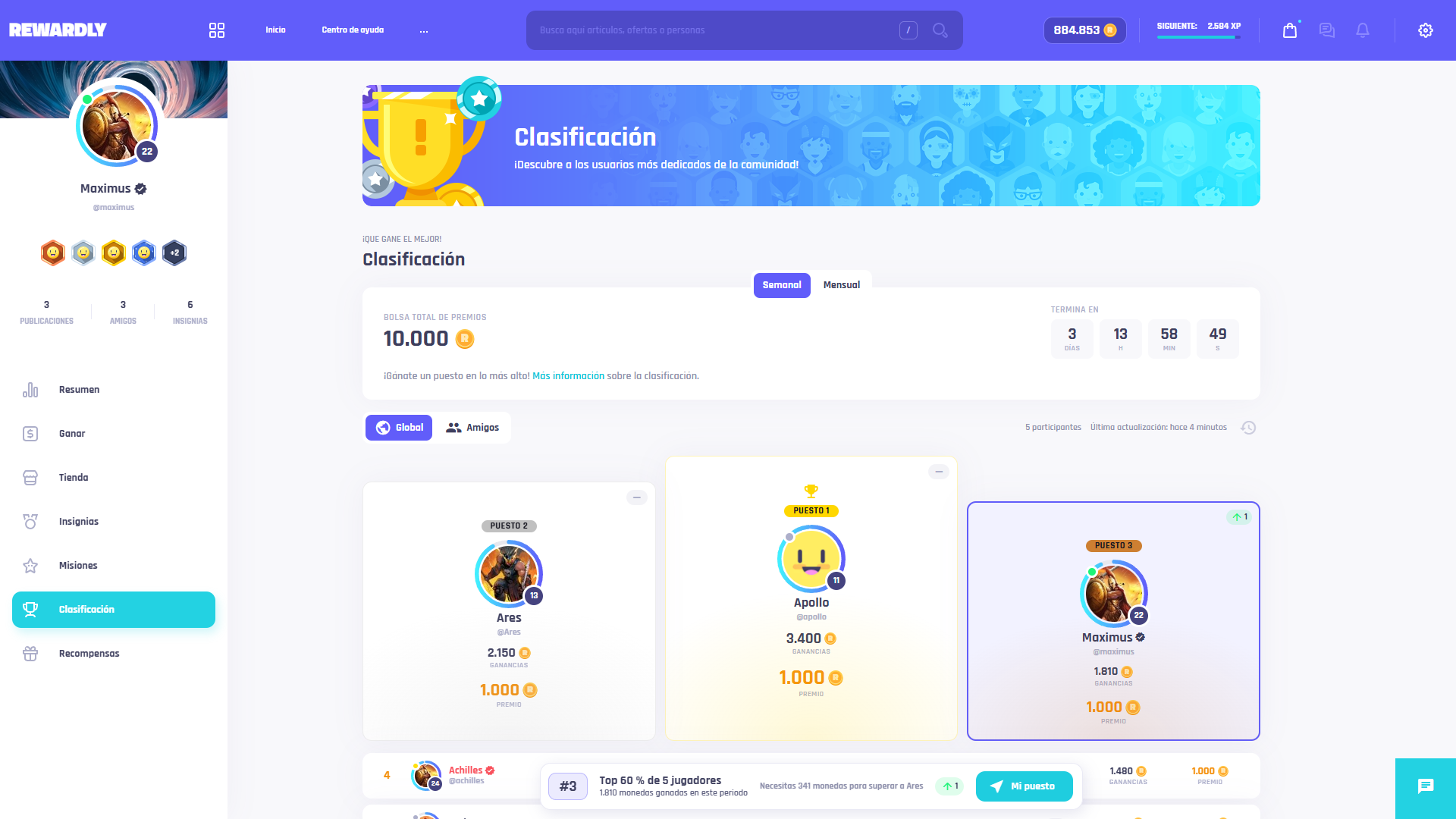 Clasificación (escritorio)