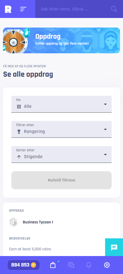 Fullfør daglige oppdrag og få bonusmynter og XP