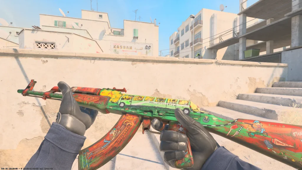 Best CS2 Skins Under $10 in 2026: Top Budget Picks & Buying Guide 41 AK-47 The Outsiders skin in CS2 showing artistic graffiti-style design from the Gallery Case in Field-Tested condition