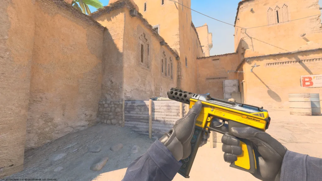 Best CS2 Skins Under $10 in 2026: Top Budget Picks & Buying Guide 38 Five-SeveN Monkey Business skin in CS2 showing a playful banana peel cartoon pattern in Field-Tested condition