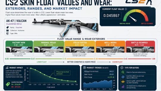 complete guide to cs2 skin float values and wear exteriors ranges and market impact