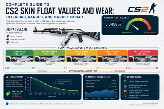complete guide to cs2 skin float values and wear exteriors ranges and market impact