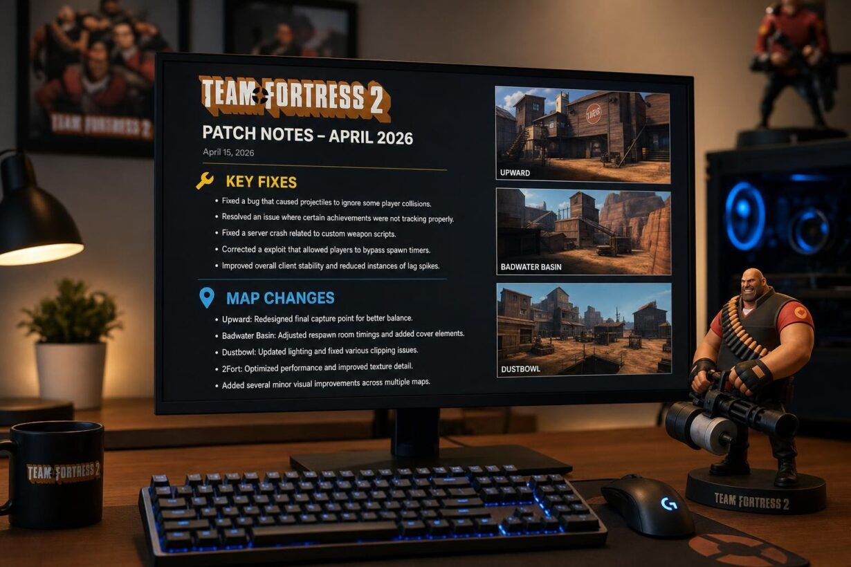tf2 patch notes april 2026 key fixes and map changes