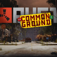 RUST Common Ground update key art showing players in a post-apocalyptic urban street setting